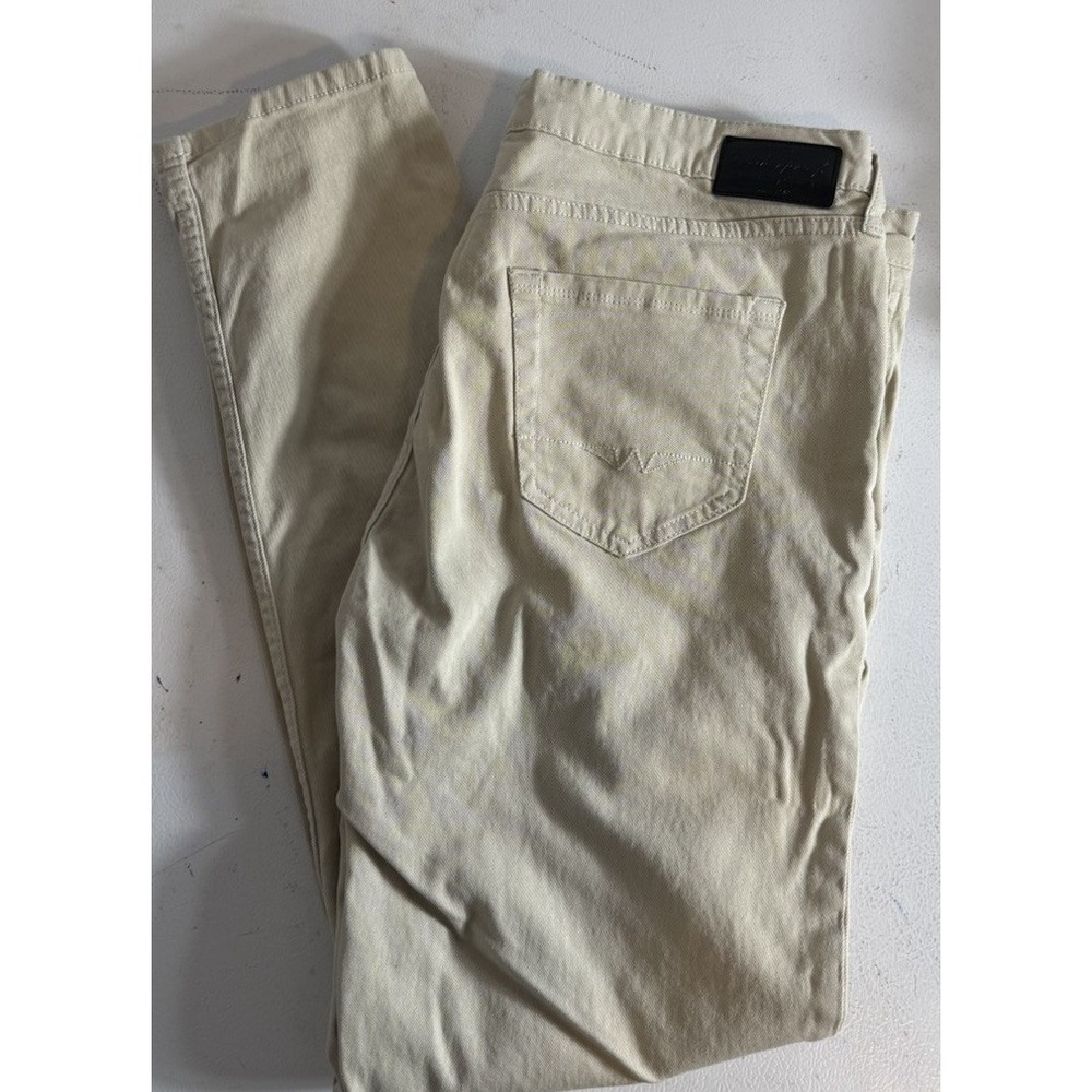 Weatherproof‎  Vintage Men's Slim Fit Jeans Size 36 x 34 Skinny Light Beige